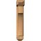 Ekena Millwork Westlake Arts and Crafts Smooth Bracket w/ Offset Brace, Western Red Cedar, 5 1/2"W x 18"D x 30"H BKT0604X18X30WTL03SWR - alternate 3